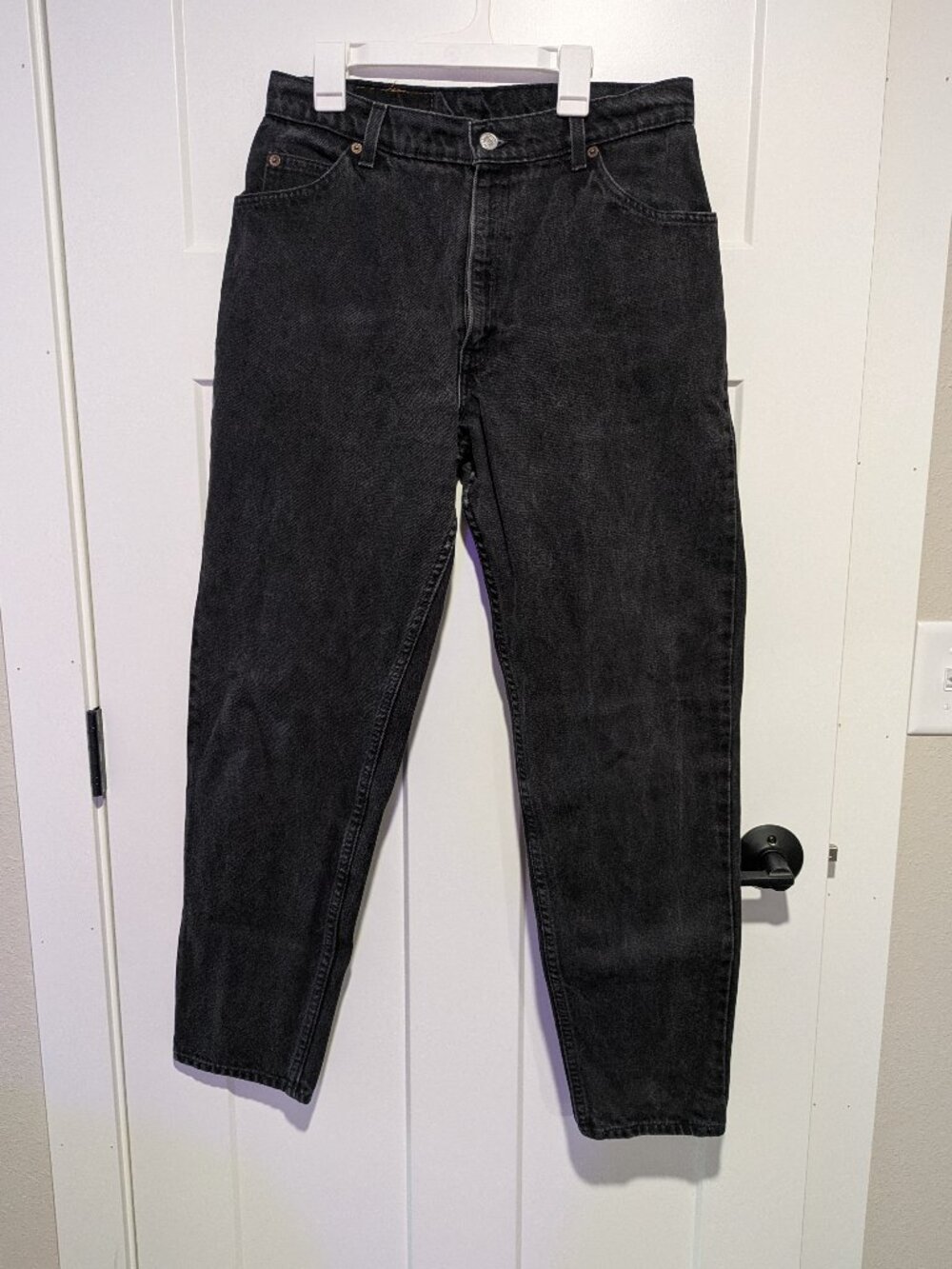 Vintage Levi’s Orange Tab 951 Faded Black Wash Mom Jeans Relaxed Tapered 12 Med